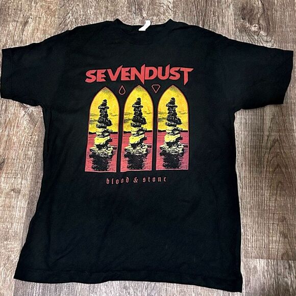 Seven Dust Blood & Stone Band Graphic T-Shirt - Large - Picture 2 of 5